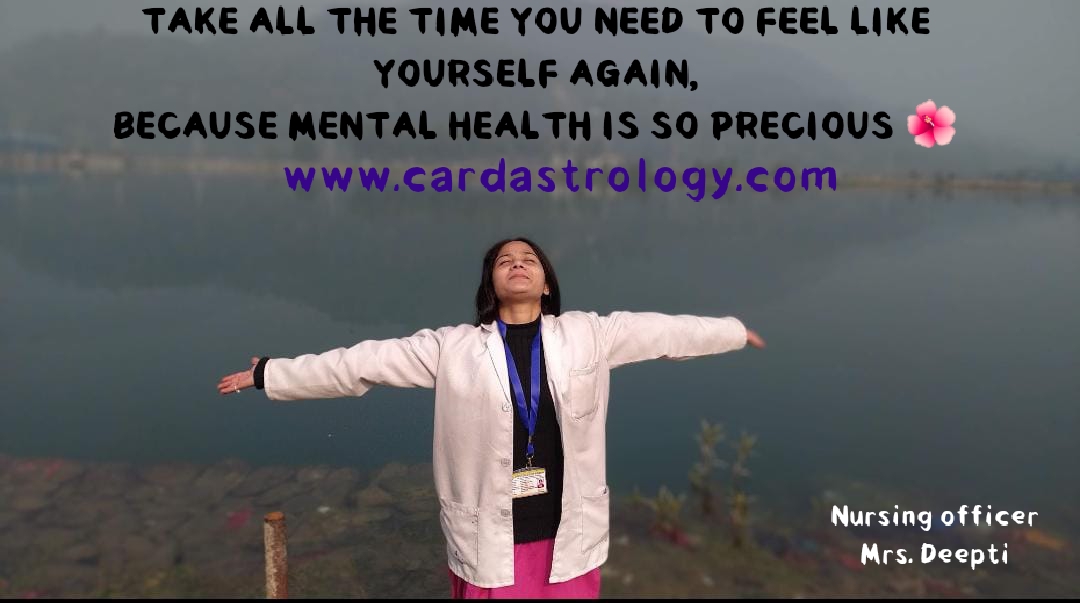 TAKE ALL THE TIME YOU NEED TO FEEL LIKE YOURSELF AGAIN, BECAUSE MENTAL HEALTH IS SO PRECIOUS ?